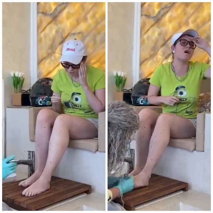 Концерт во время педикюра: дочь Лолиты исполнила хит Елены Ваенги