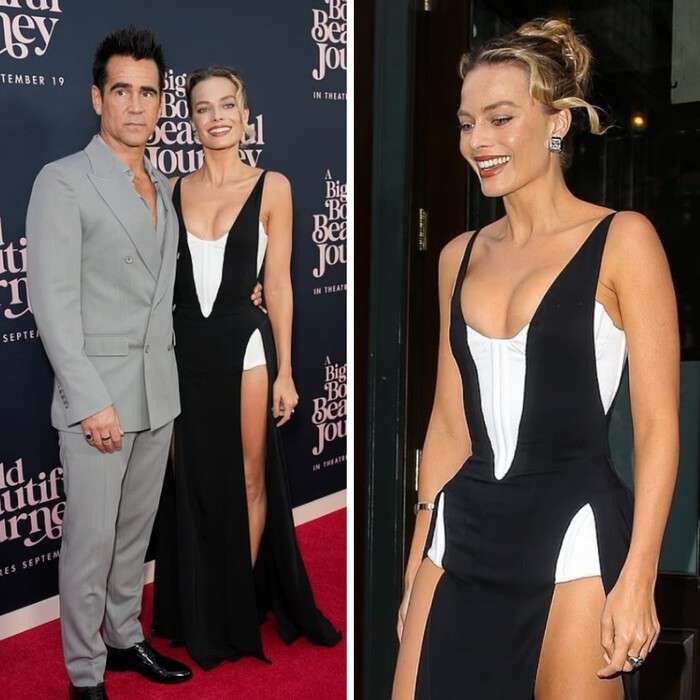 Марго Робби обнажила ноги на светском мероприятии