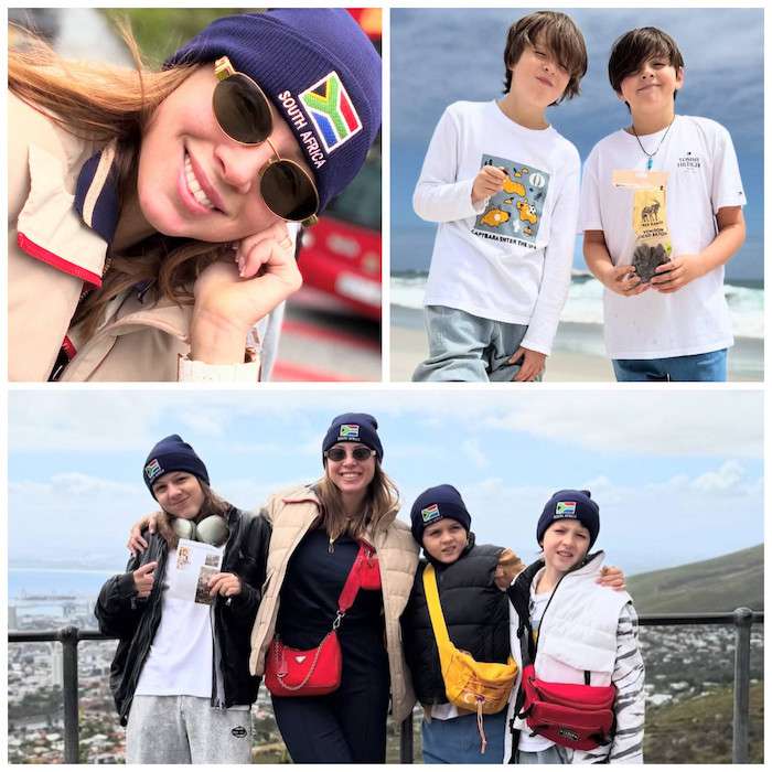 Полина Диброва увезла общих с Дмитрием детей в африканский Кейптаун: фото